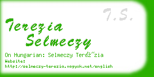 terezia selmeczy business card